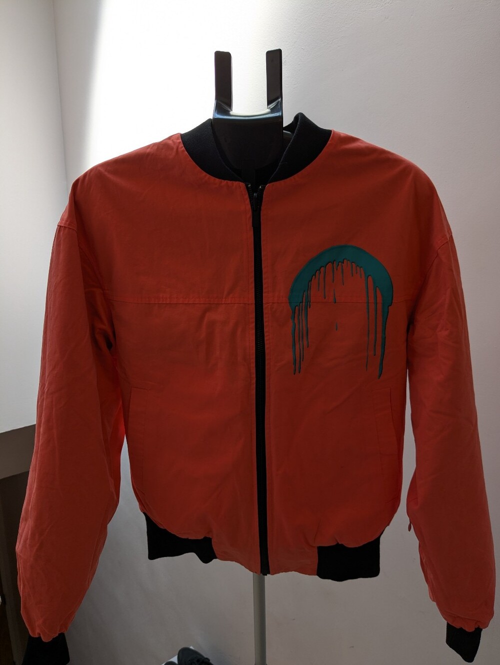 Rochambeau Drip Size S Reversible Salmon Colored Jacket